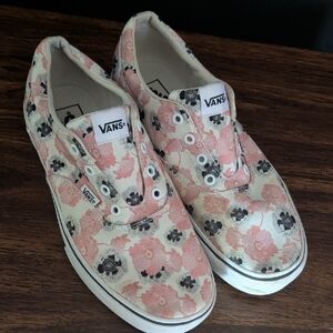 Vans Floral Sneakers - Pink and Black